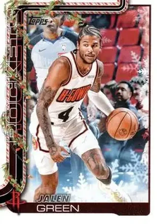 2025-26 Topps Holiday #H140 - Jalen Green - Houston Rockets