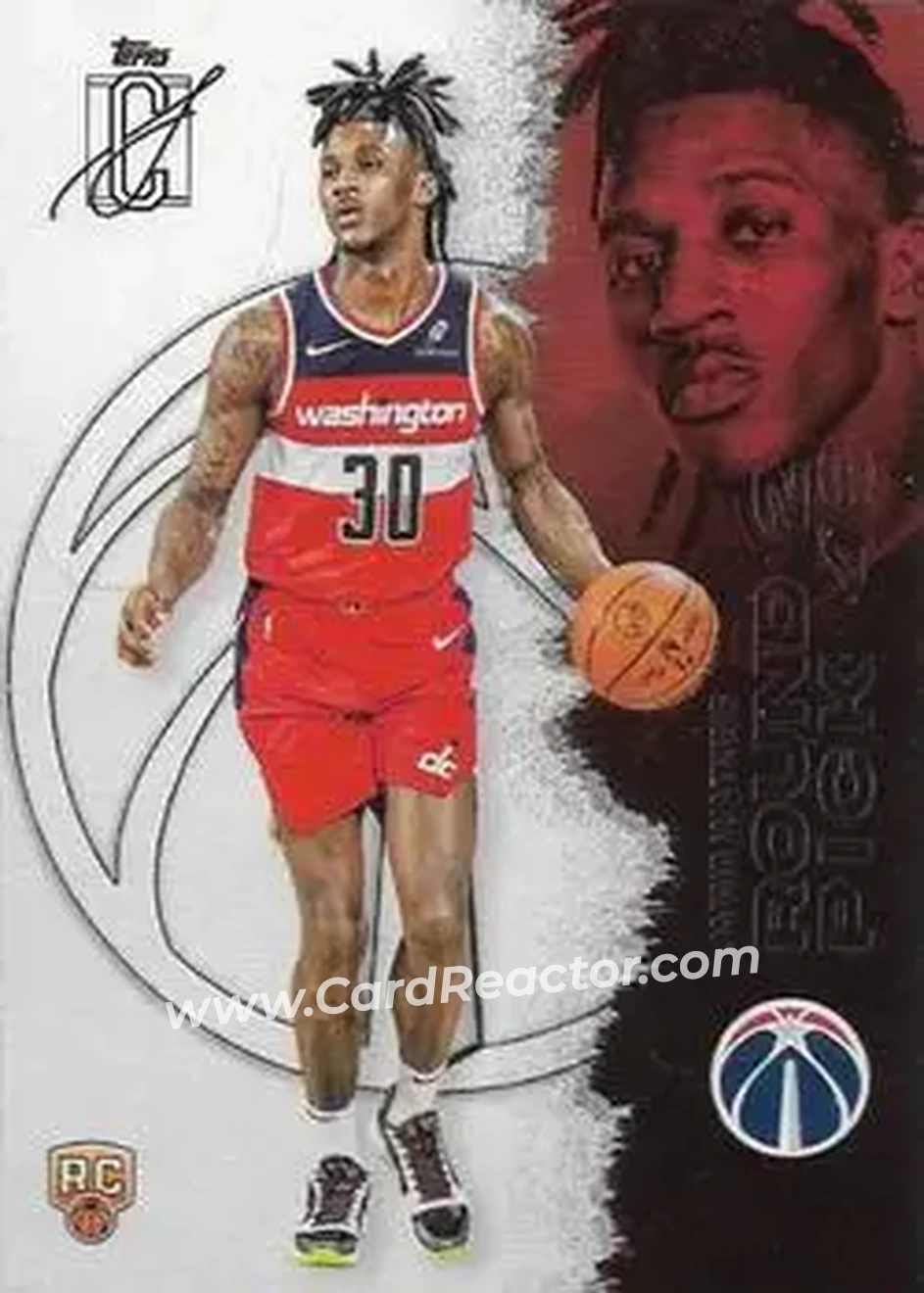 2025-26 Topps Signature Class #136 - Jamir Watkins - Washington Wizards - Front 2025-26 Topps Signature Class #136 - Jamir Watkins - Washington Wizards - Front