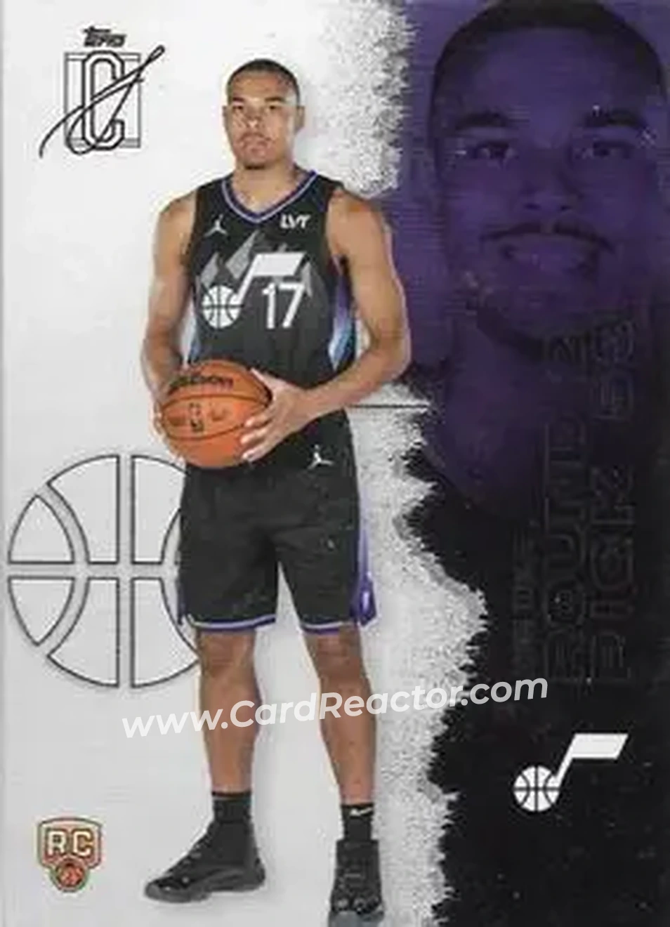 2025-26 Topps Signature Class #144 - John Tonje - Utah Jazz - Front 2025-26 Topps Signature Class #144 - John Tonje - Utah Jazz - Front