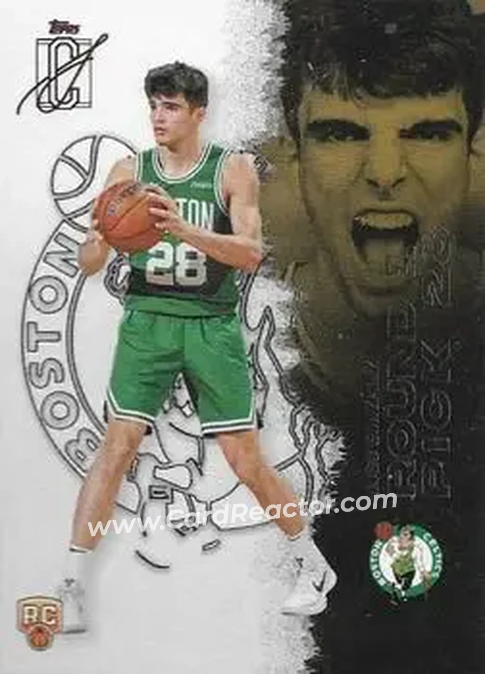 2025-26 Topps Signature Class #148 - Hugo González - Boston Celtics - Front 2025-26 Topps Signature Class #148 - Hugo González - Boston Celtics - Front