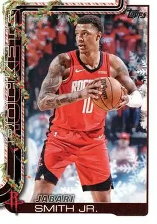 2025-26 Topps Holiday #H142 - Jabari Smith Jr. - Houston Rockets