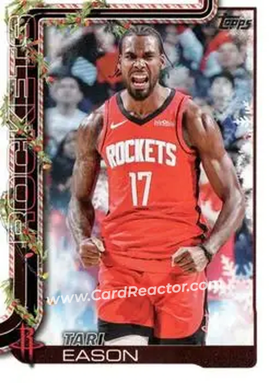 2025-26 Topps Holiday #H144 - Tari Eason - Houston Rockets - Front