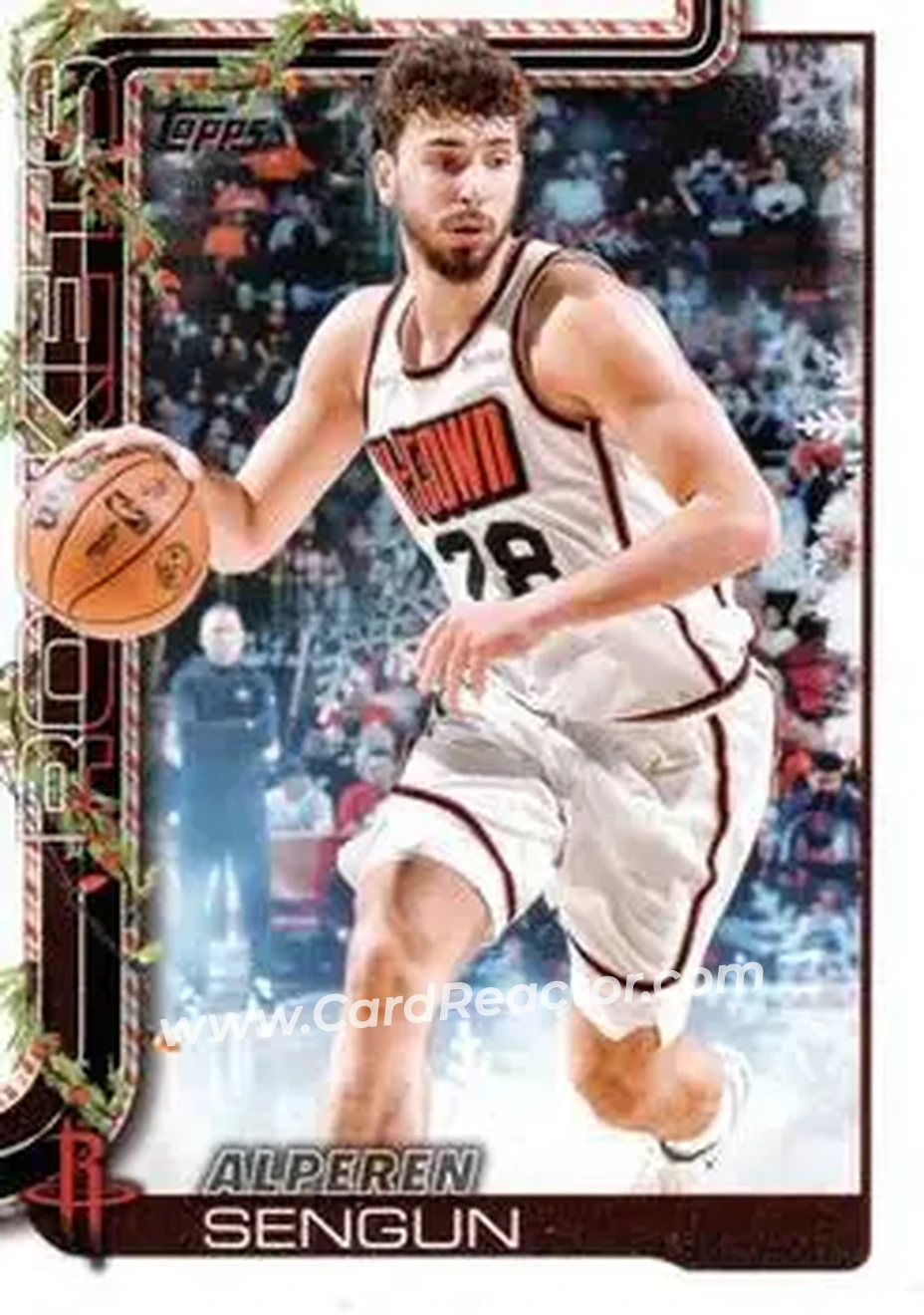 2025-26 Topps Holiday #H145 - Alperen Sengun - Houston Rockets - Front 2025-26 Topps Holiday #H145 - Alperen Sengun - Houston Rockets - Front