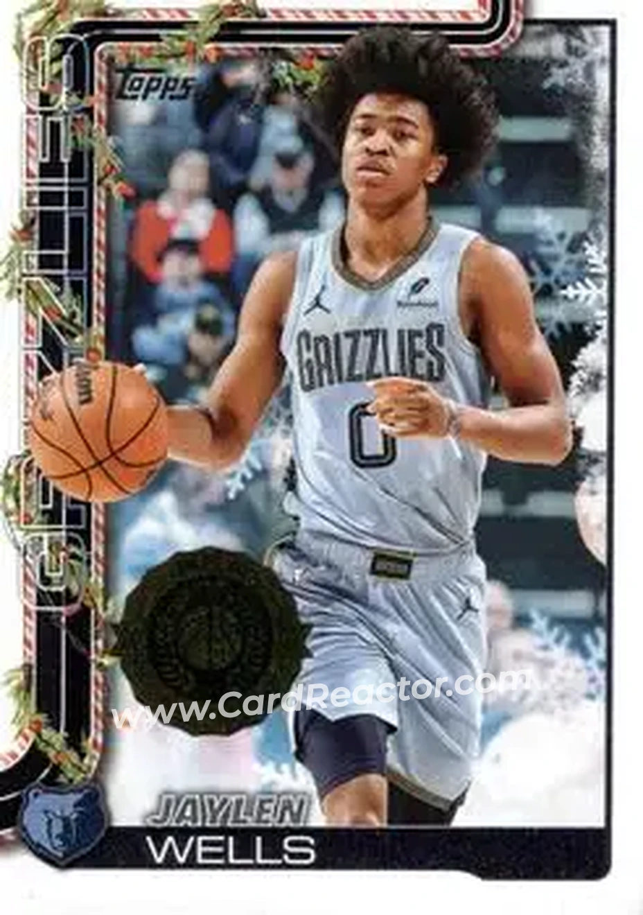 2025-26 Topps Holiday #H147 - Jaylen Wells - Memphis Grizzlies - Front