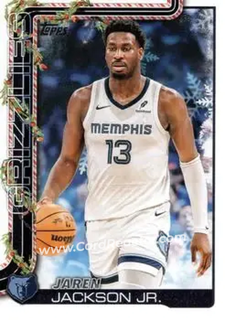 2025-26 Topps Holiday #H148 - Jaren Jackson Jr. - Memphis Grizzlies - Front 2025-26 Topps Holiday #H148 - Jaren Jackson Jr. - Memphis Grizzlies - Front