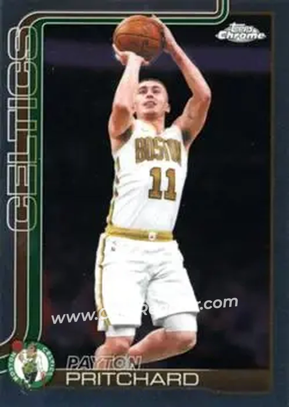 2025-26 Topps Chrome Update #121 - Payton Pritchard - Boston Celtics - Front