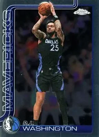 2025-26 Topps Chrome Update #122 - P.J. Washington - Dallas Mavericks