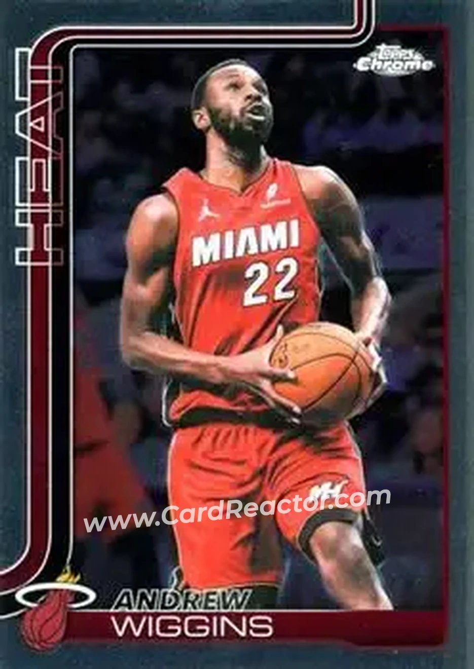 2025-26 Topps Chrome Update #128 - Andrew Wiggins - Miami Heat - Front