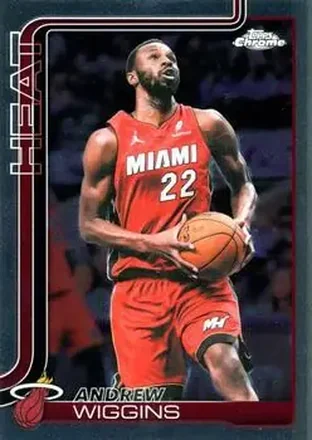 2025-26 Topps Chrome Update #128 - Andrew Wiggins - Miami Heat