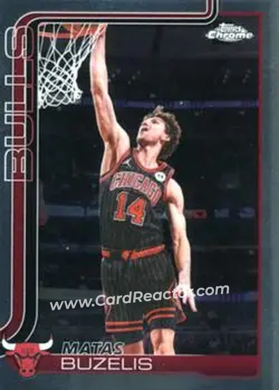 2025-26 Topps Chrome Update #130 - Matas Buzelis - Chicago Bulls - Front