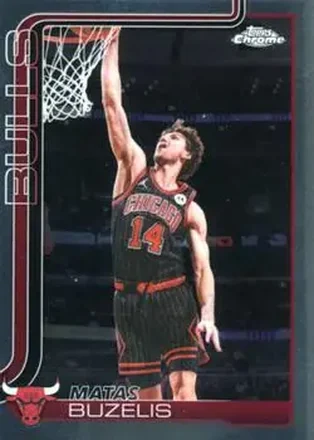 2025-26 Topps Chrome Update #130 - Matas Buzelis - Chicago Bulls
