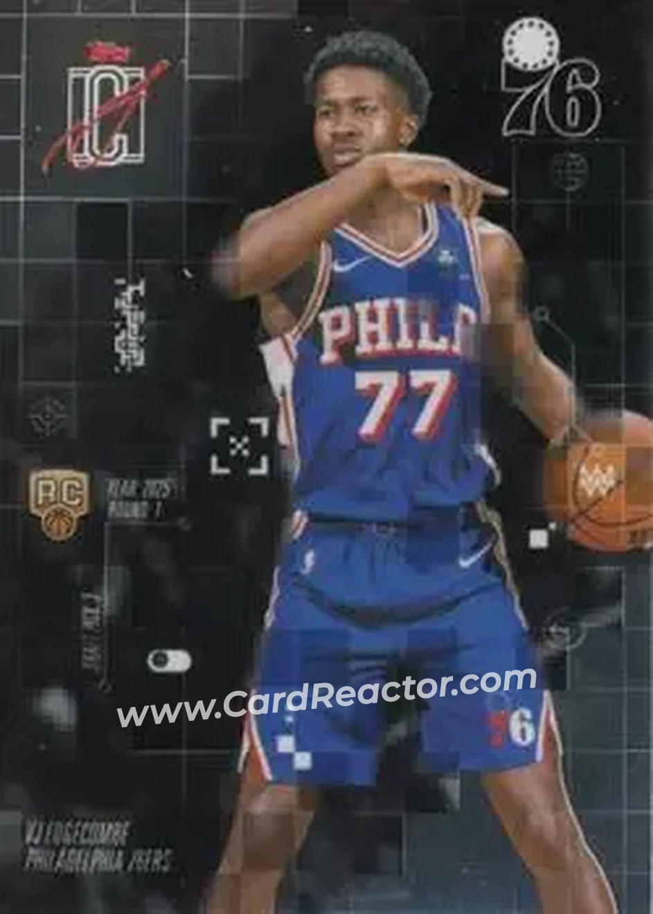 2025-26 Topps Signature Class - After Image #AF-3 - VJ Edgecombe - Philadelphia 76ers - Front