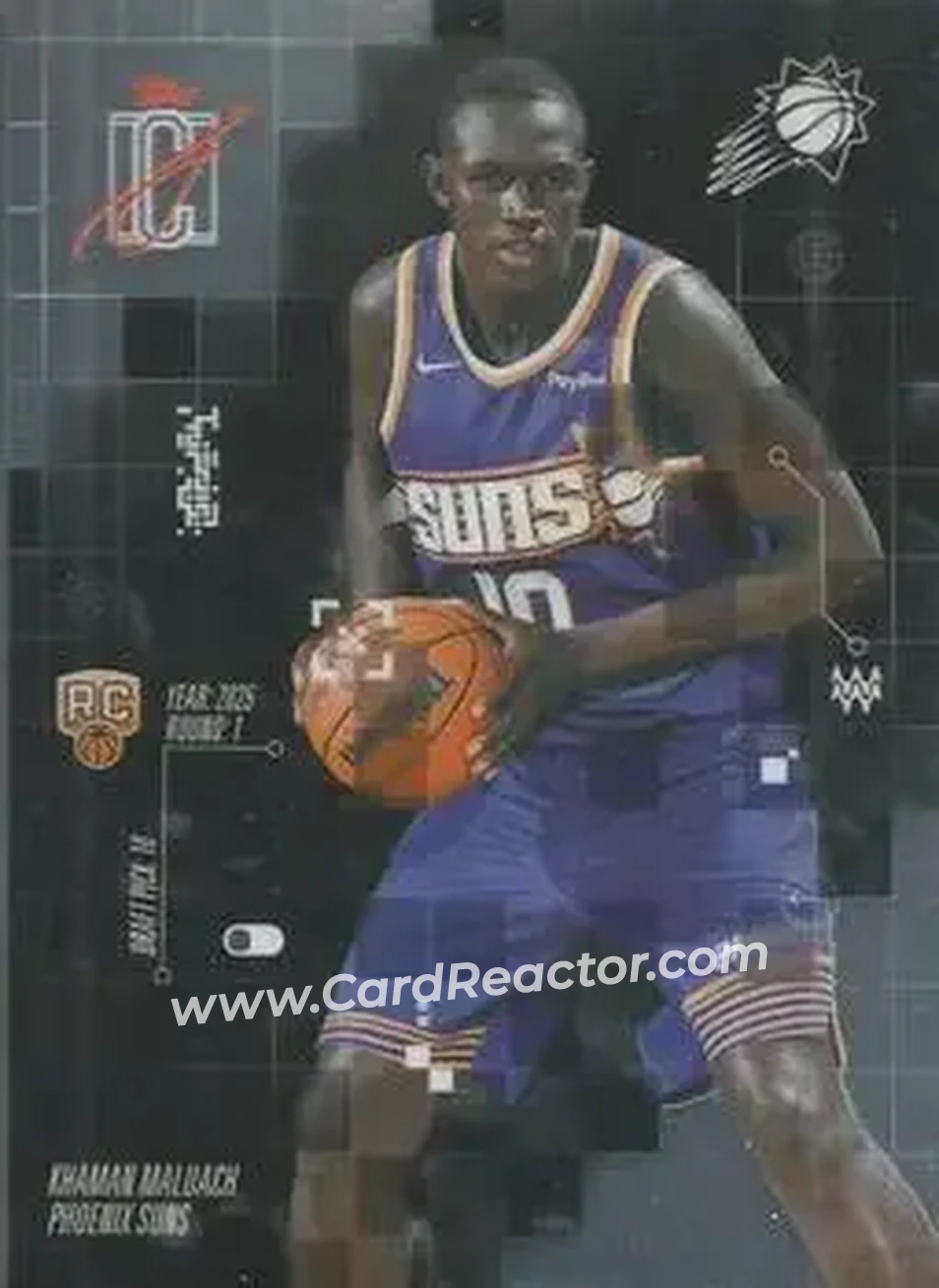 2025-26 Topps Signature Class - After Image #AF-10 - Khaman Maluach - Phoenix Suns - Front 2025-26 Topps Signature Class - After Image #AF-10 - Khaman Maluach - Phoenix Suns - Front