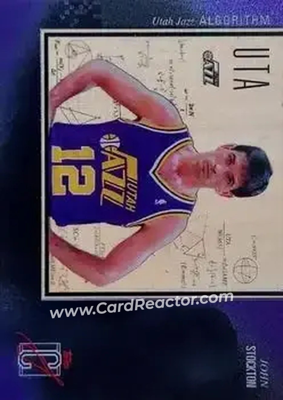 2025-26 Topps Signature Class - Algorithm #AL-2 - John Stockton - Utah Jazz - Front 2025-26 Topps Signature Class - Algorithm #AL-2 - John Stockton - Utah Jazz - Front