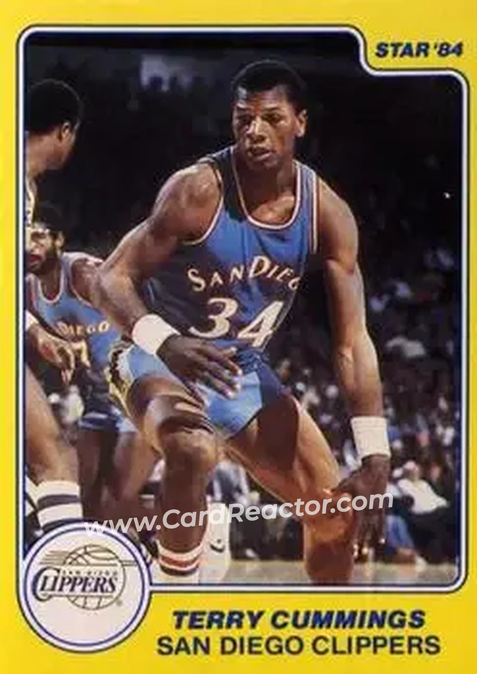 1983-84 Star All-Rookies #1 - Terry Cummings - San Diego Clippers - Front