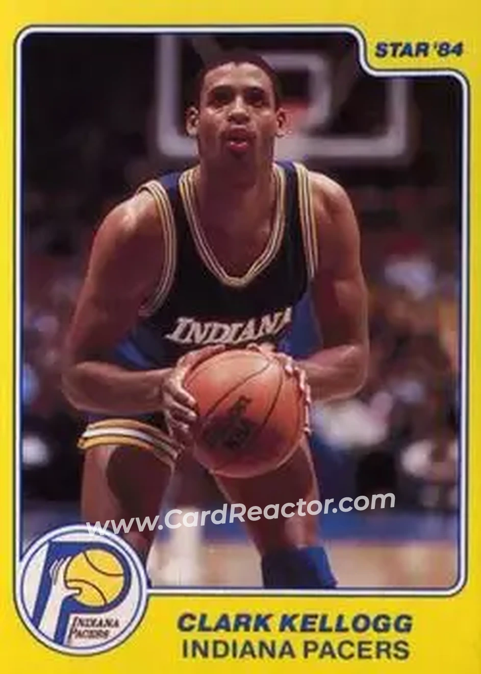 1983-84 Star All-Rookies #4 - Clark Kellogg - Indiana Pacers - Front
