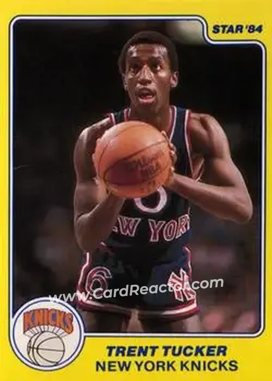 1983-84 Star All-Rookies #7 - Trent Tucker - New York Knicks - Front