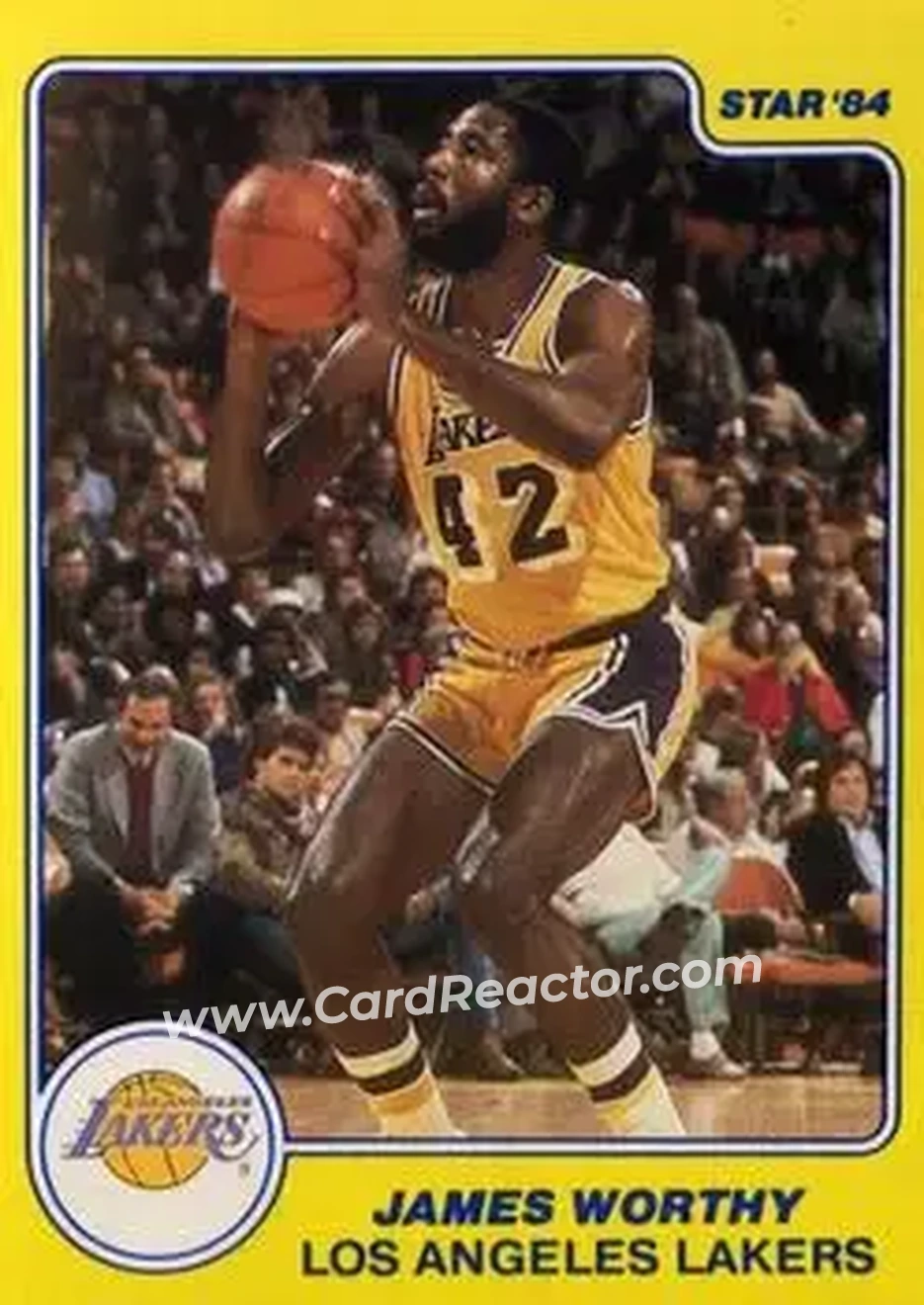 1983-84 Star All-Rookies #10 - James Worthy - Los Angeles Lakers - Front