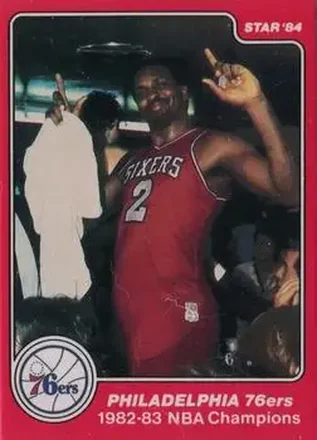 1983-84 Star Sixers Champs #1 - Moses Malone - Philadelphia 76ers