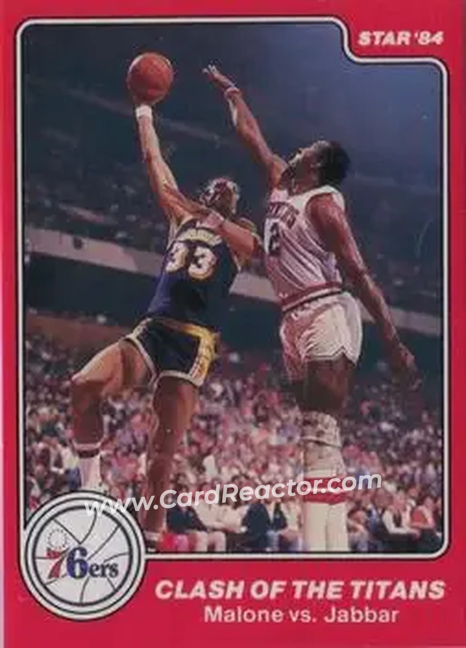1983-84 Star Sixers Champs #3 - Card #3 - Philadelphia 76ers - Front