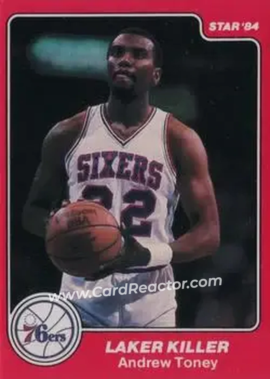 1983-84 Star Sixers Champs #6 - Andrew Toney - Philadelphia 76ers - Front