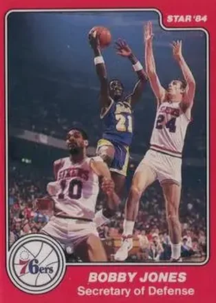 1983-84 Star Sixers Champs #8 - Bobby Jones - Philadelphia 76ers