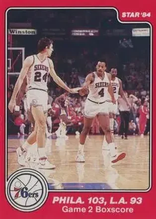 1983-84 Star Sixers Champs #12 - Card #12 - Philadelphia 76ers