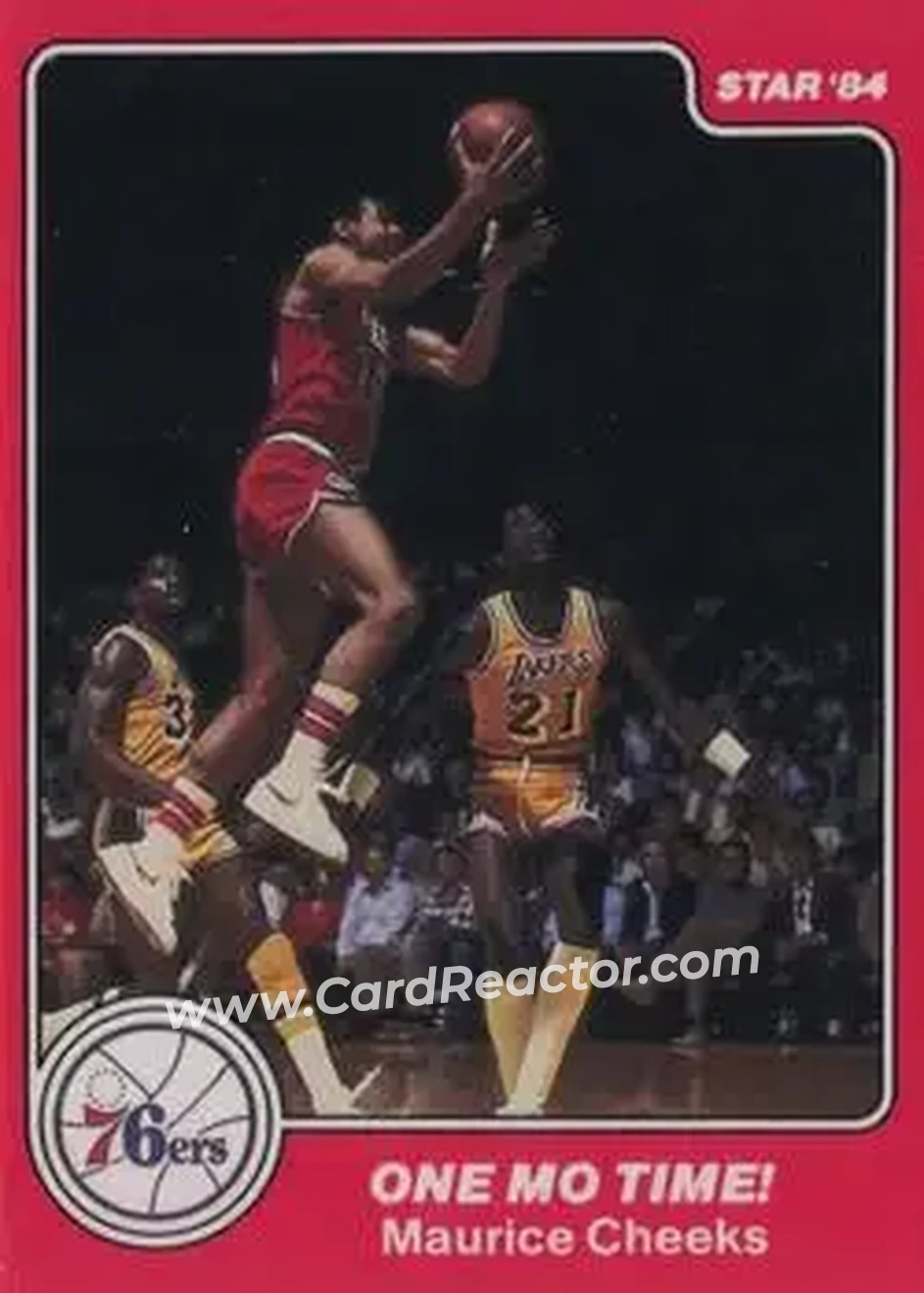 1983-84 Star Sixers Champs #16 - Maurice Cheeks - Philadelphia 76ers - Front