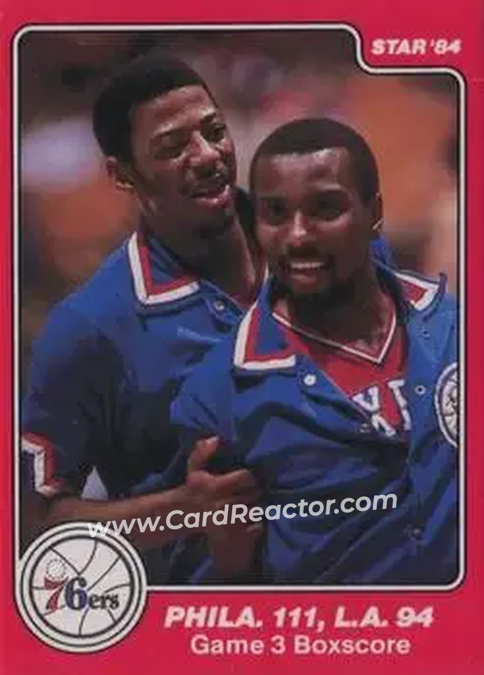 1983-84 Star Sixers Champs #17 - Card #17 - Philadelphia 76ers - Front