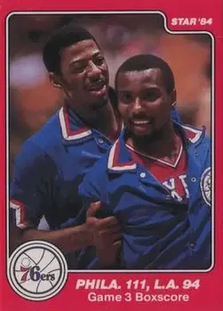 1983-84 Star Sixers Champs #17 - Card #17 - Philadelphia 76ers