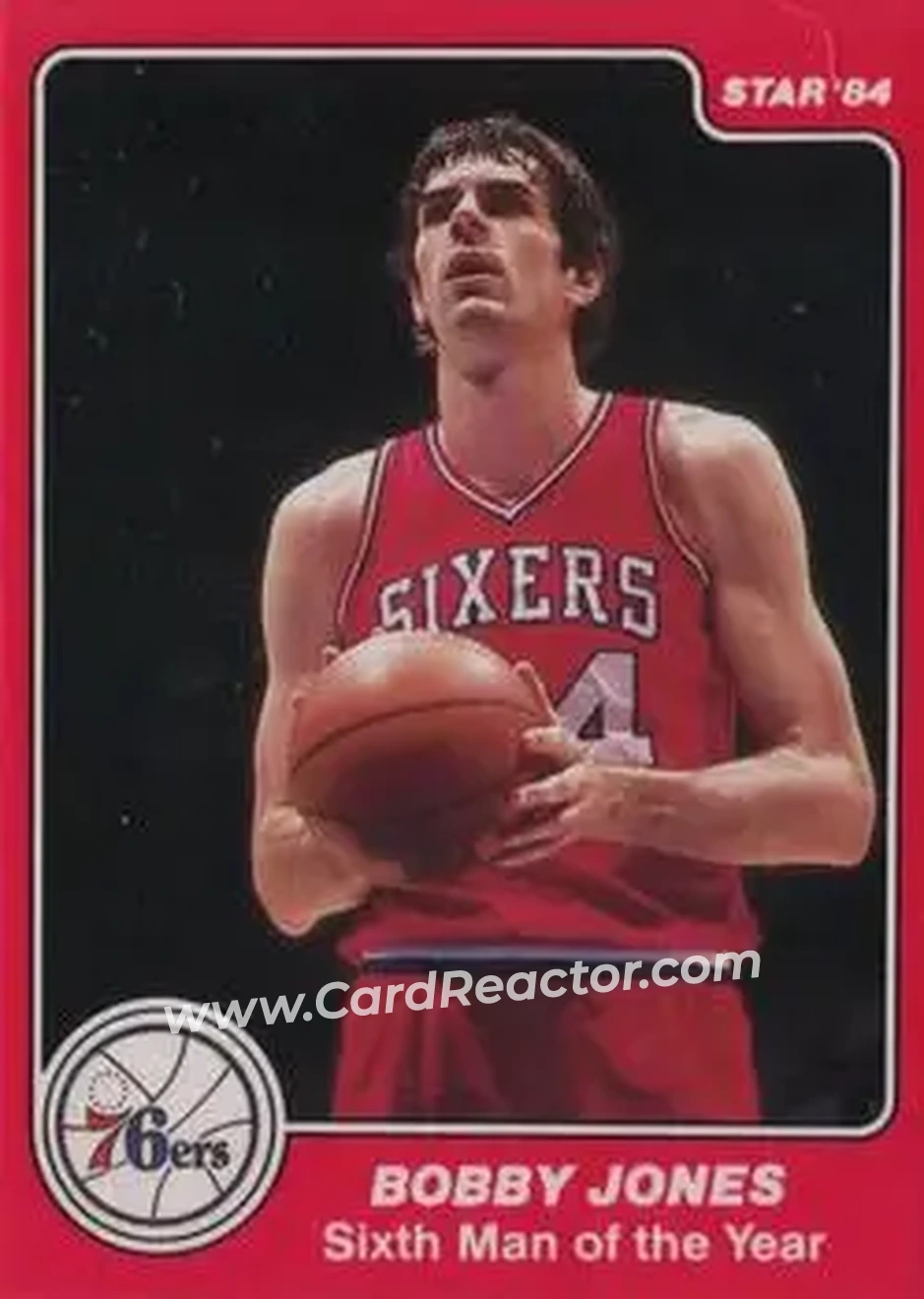 1983-84 Star Sixers Champs #19 - Bobby Jones - Philadelphia 76ers - Front 1983-84 Star Sixers Champs #19 - Bobby Jones - Philadelphia 76ers - Front