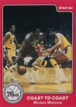1983-84 Star Sixers Champs #20 - Moses Malone - Philadelphia 76ers