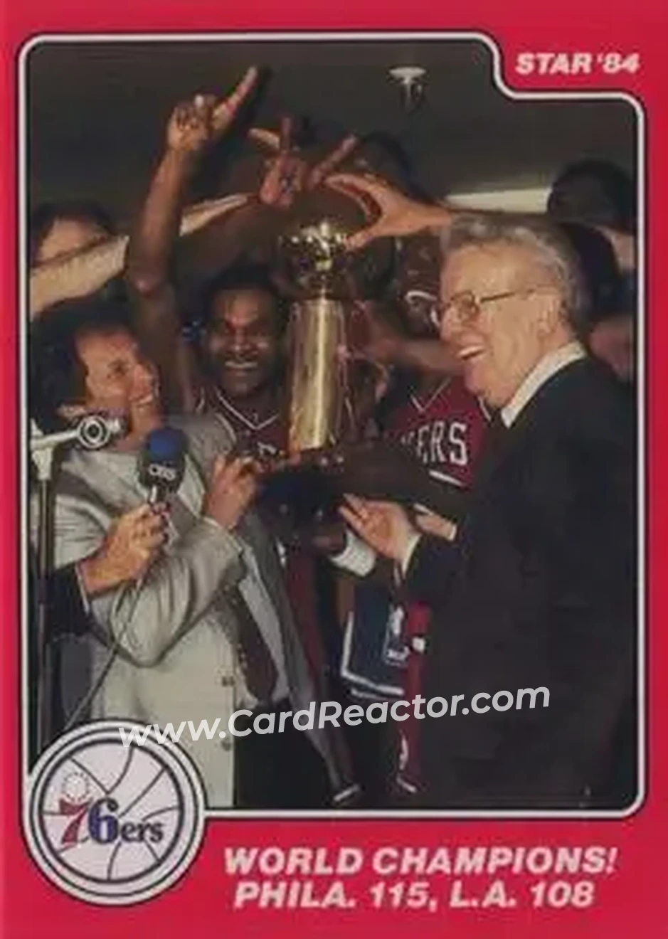 1983-84 Star Sixers Champs #21 - Card #21 - Philadelphia 76ers - Front