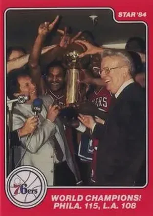 1983-84 Star Sixers Champs #21 - Card #21 - Philadelphia 76ers