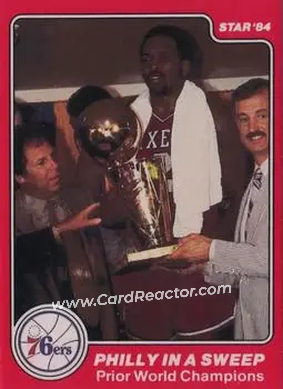 1983-84 Star Sixers Champs #23 - Moses Malone - Philadelphia 76ers - Front