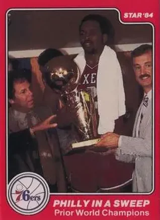 1983-84 Star Sixers Champs #23 - Moses Malone - Philadelphia 76ers