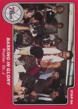 1983-84 Star Sixers Champs #24 - Julius Erving - Philadelphia 76ers