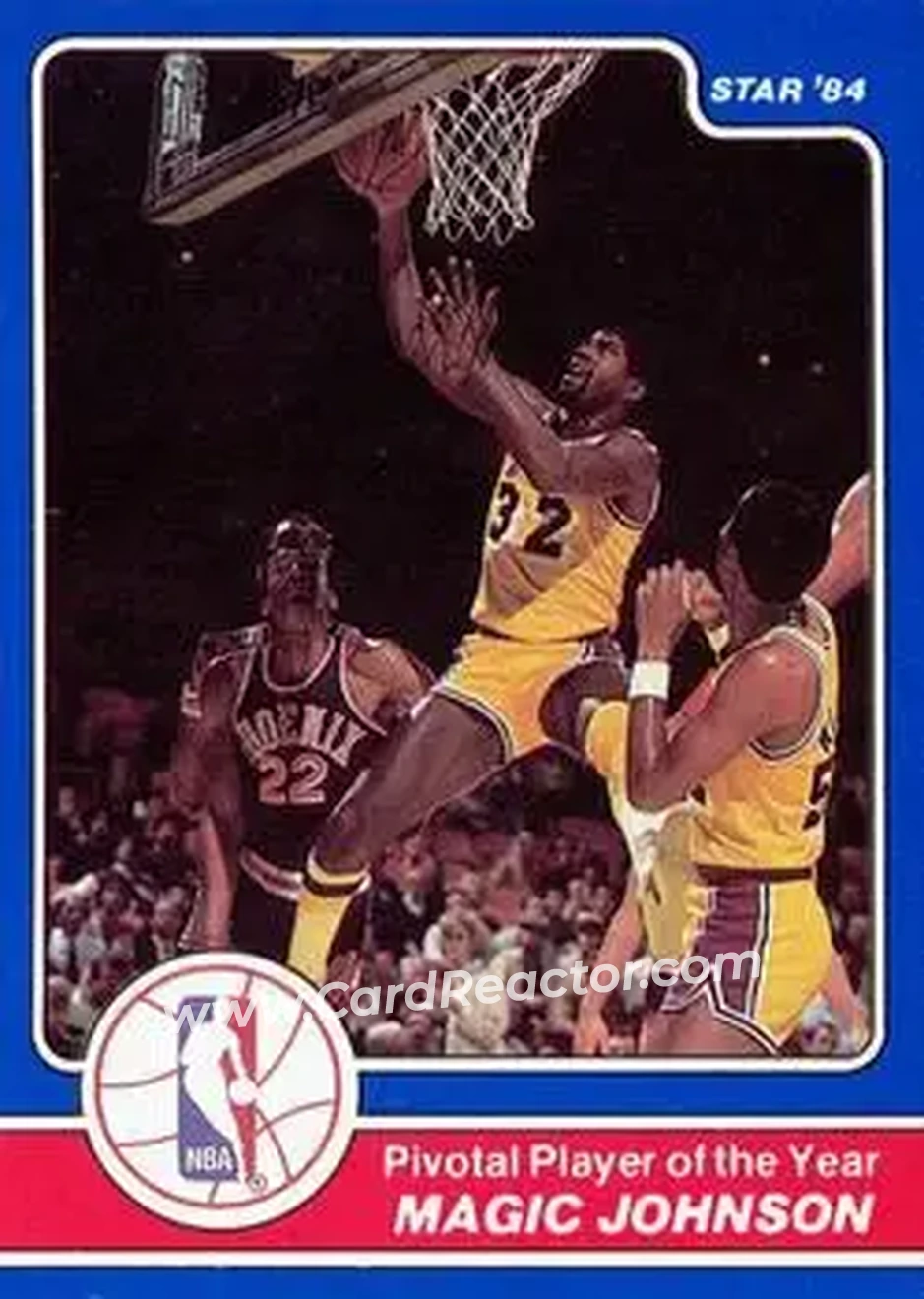 1984 Star Awards Banquet #6 - Magic Johnson - Los Angeles Lakers - Front
