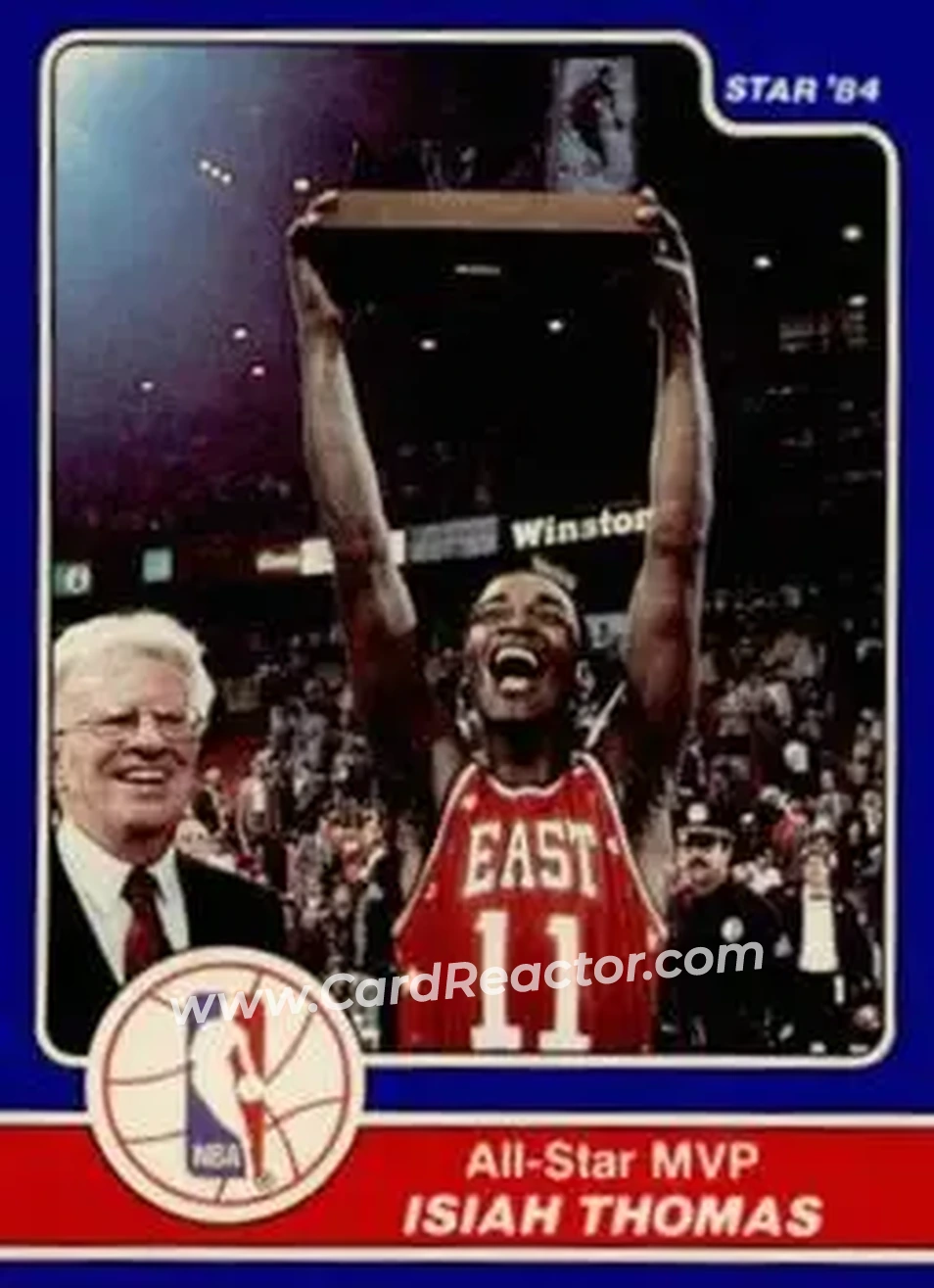 1984 Star Awards Banquet #12 - Isiah Thomas - Detroit Pistons - Front 1984 Star Awards Banquet #12 - Isiah Thomas - Detroit Pistons - Front