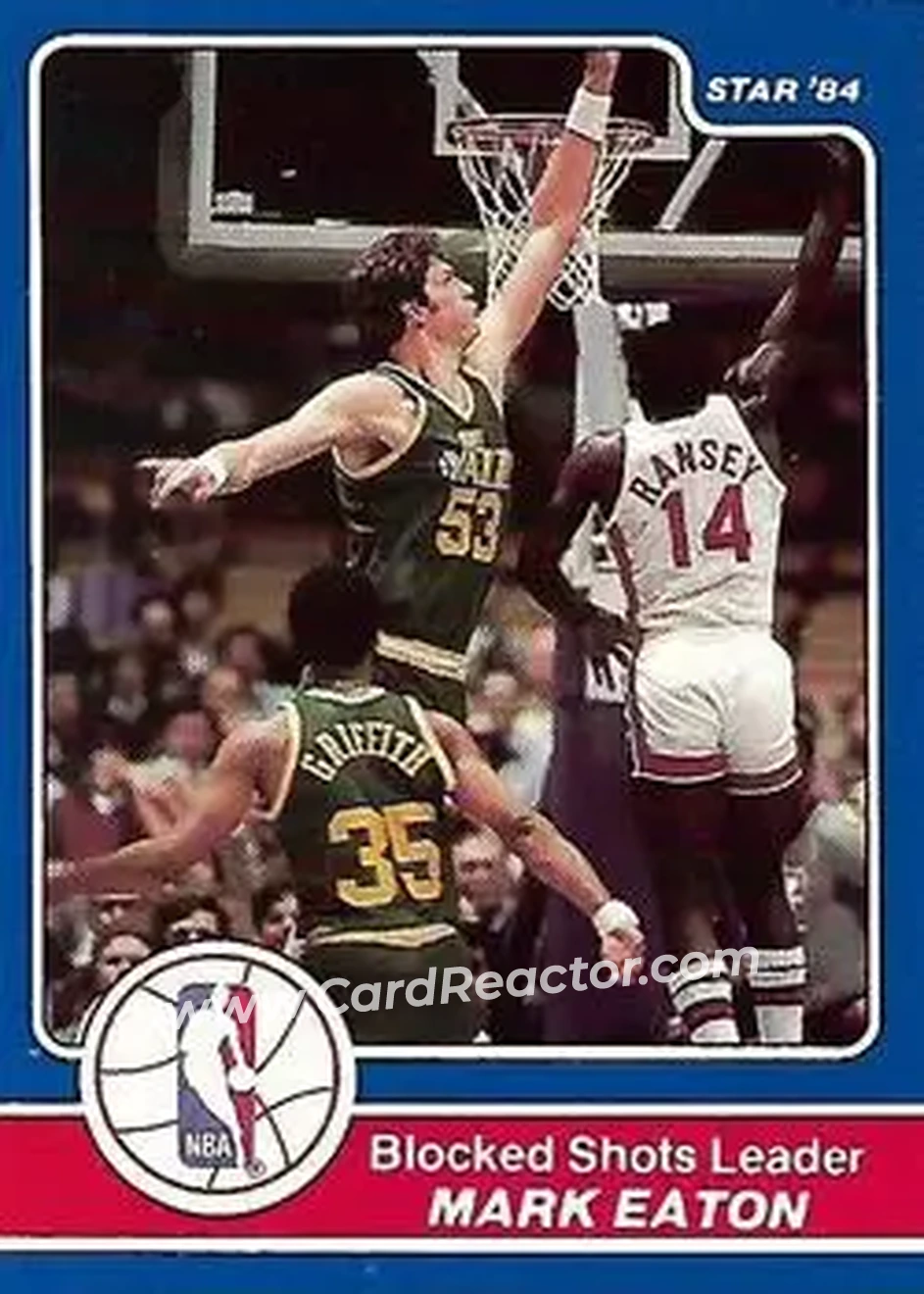 1984 Star Awards Banquet #19 - Mark Eaton - Utah Jazz - Front