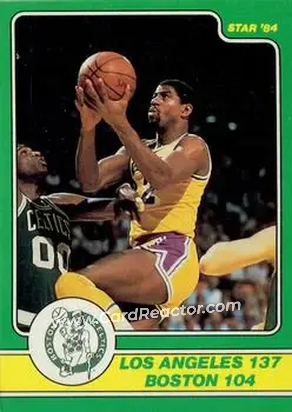 1984 Star Celtics Champs #10 - Card #10 - Los Angeles Lakers - Front