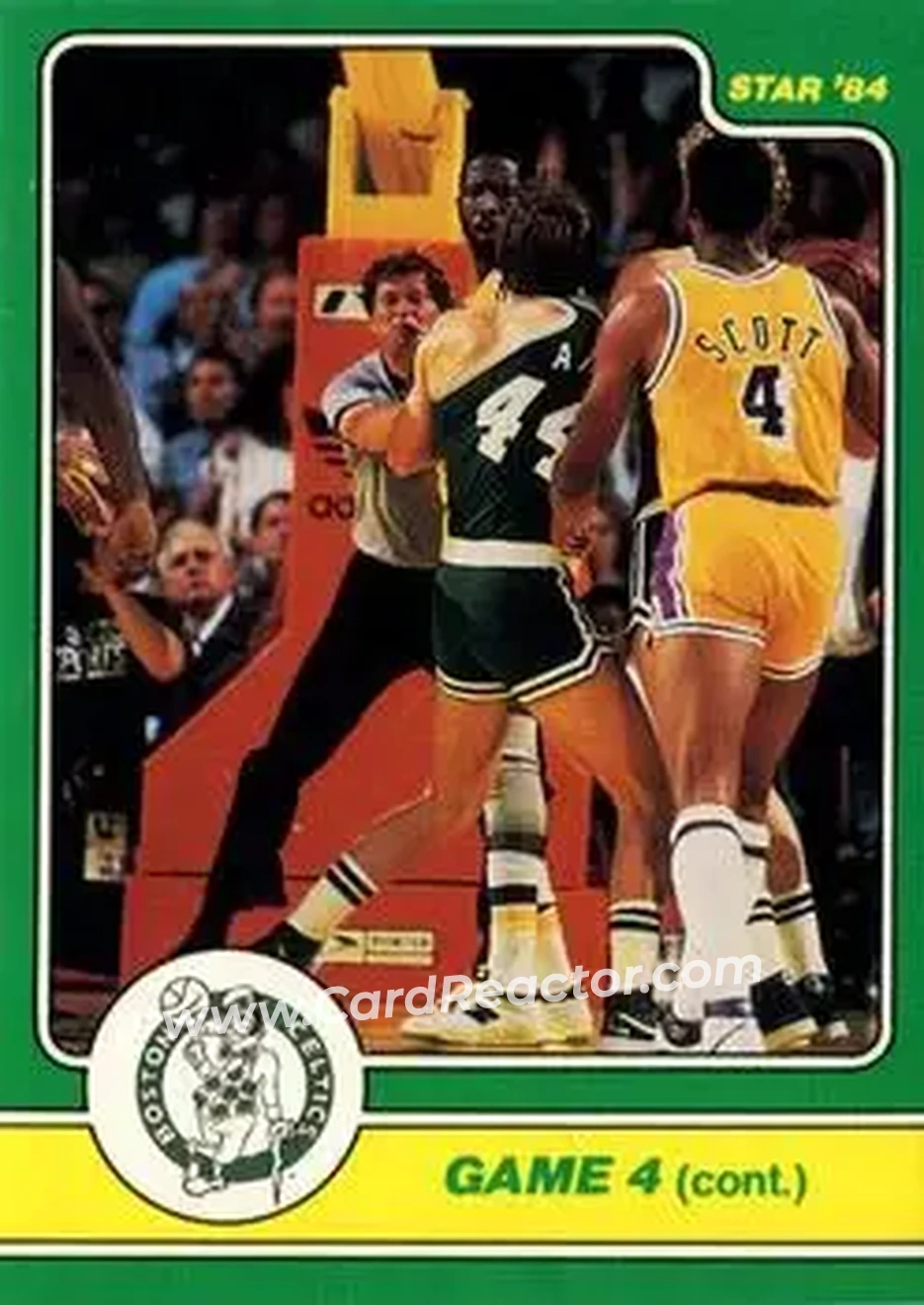 1984 Star Celtics Champs #12 - Card #12 - Boston Celtics - Front