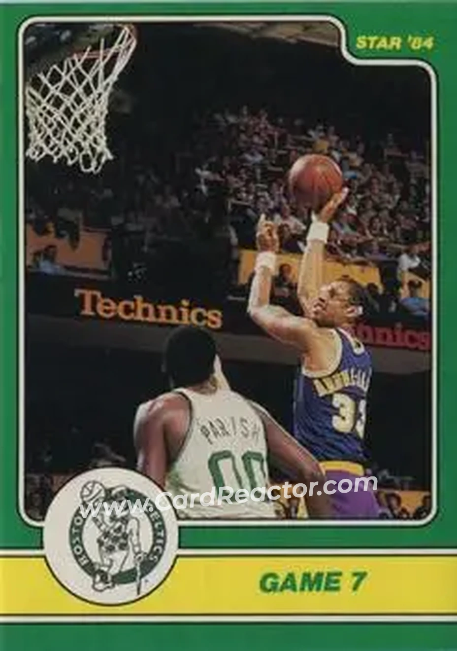 1984 Star Celtics Champs #20 - Card #20 - Los Angeles Lakers - Front