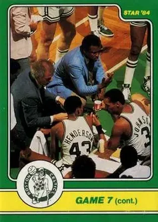 1984 Star Celtics Champs #21 Card #21