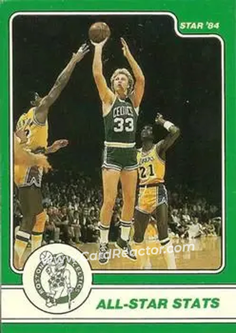 1984 Star Larry Bird #6 - Larry Bird - Boston Celtics - Front