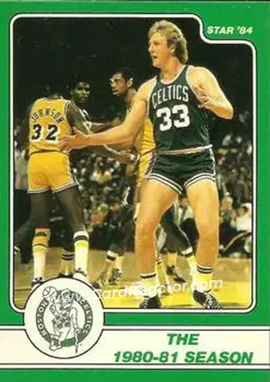 1984 Star Larry Bird #8 - Larry Bird - Boston Celtics - Front