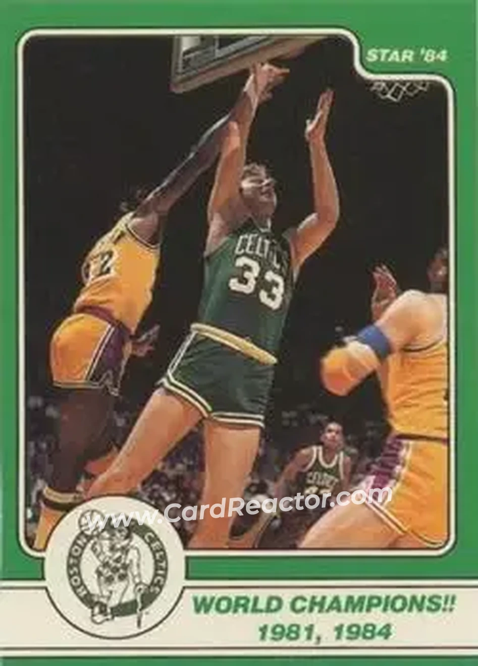 1984 Star Larry Bird #14 - Larry Bird - Boston Celtics - Front 1984 Star Larry Bird #14 - Larry Bird - Boston Celtics - Front
