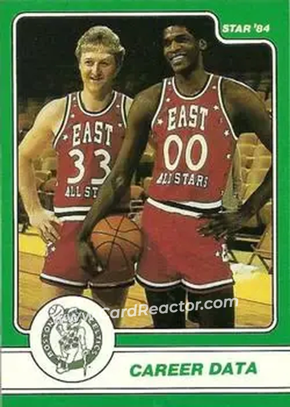 1984 Star Larry Bird #16 - Larry Bird - Boston Celtics - Front 1984 Star Larry Bird #16 - Larry Bird - Boston Celtics - Front