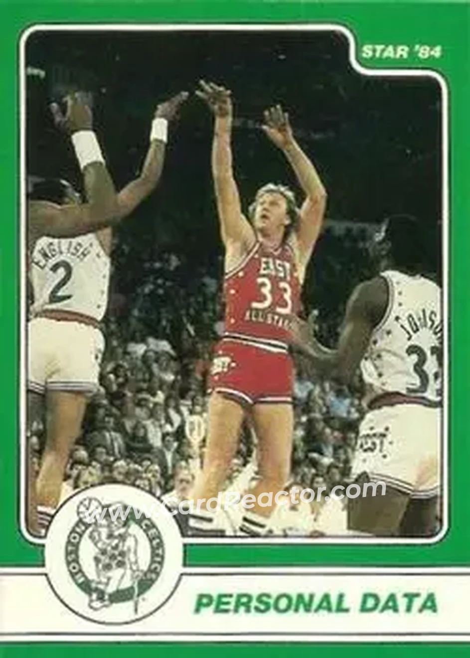 1984 Star Larry Bird #17 - Larry Bird - Boston Celtics - Front