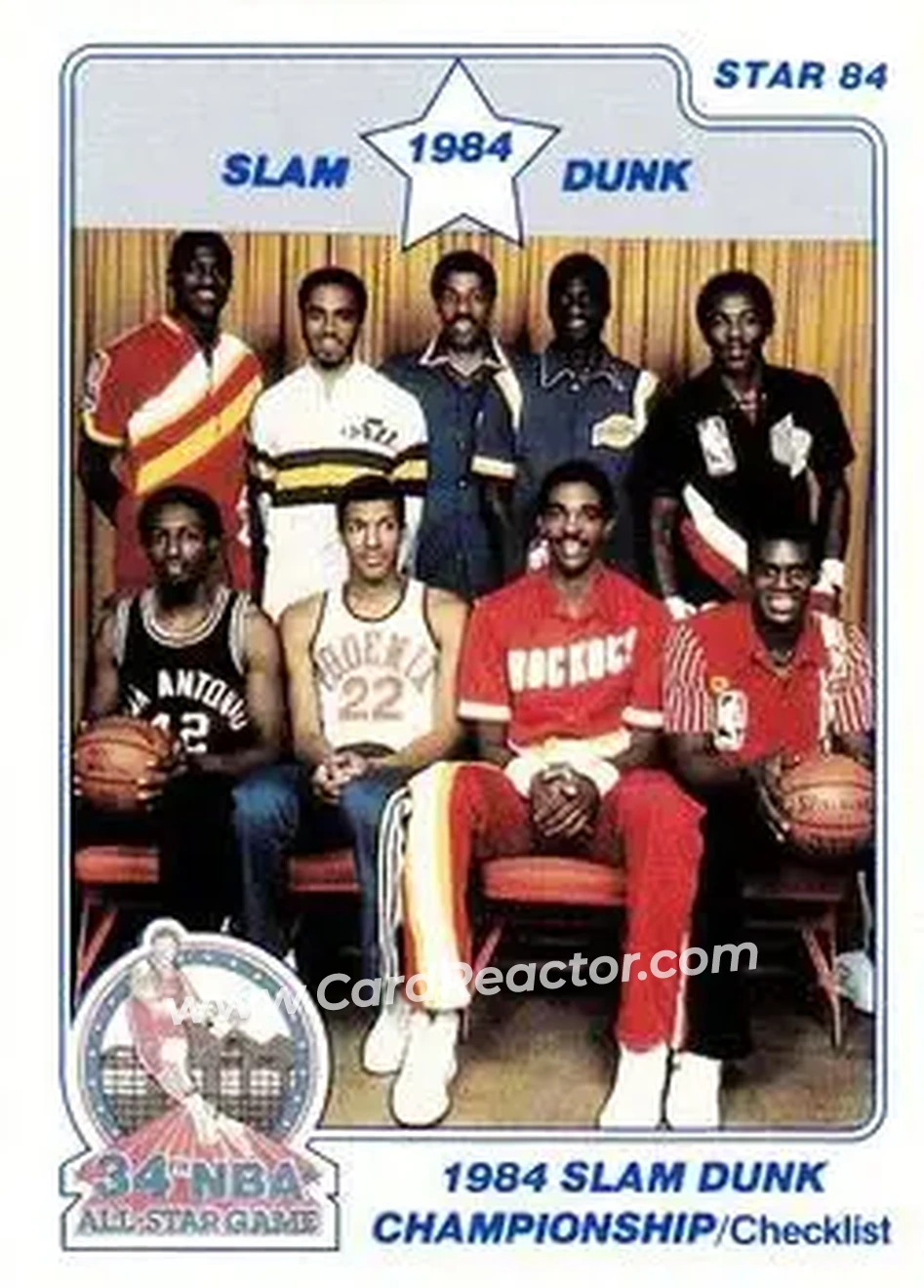 1984 Star Slam Dunk Championship #1 - Card #1 - Front